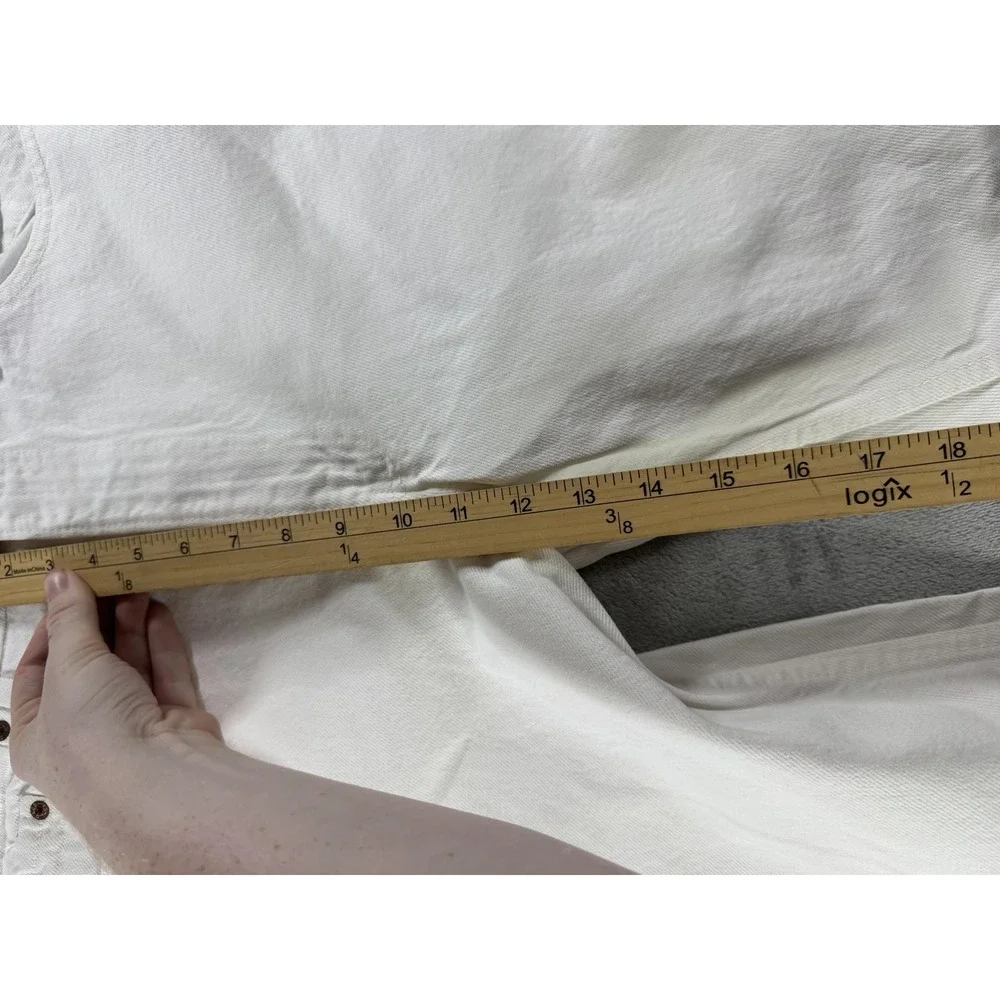 Vintage Levi's Jeans Mens 36x29 White Light Wash Regular Straight Denim USA